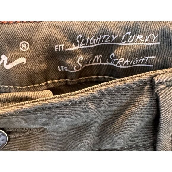 Eddie Bauer Womens Green Slightly Curvy Slim Straight Pants Size 12 - Picture 4 of 9